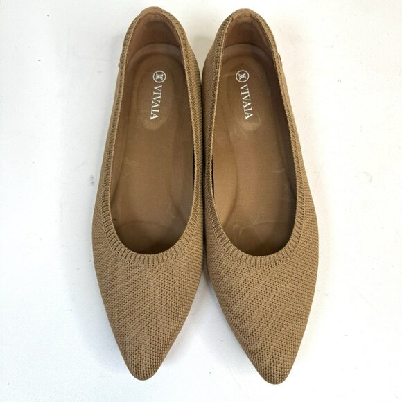 Vivaia Women's Tan Flats - Picture 3 of 9